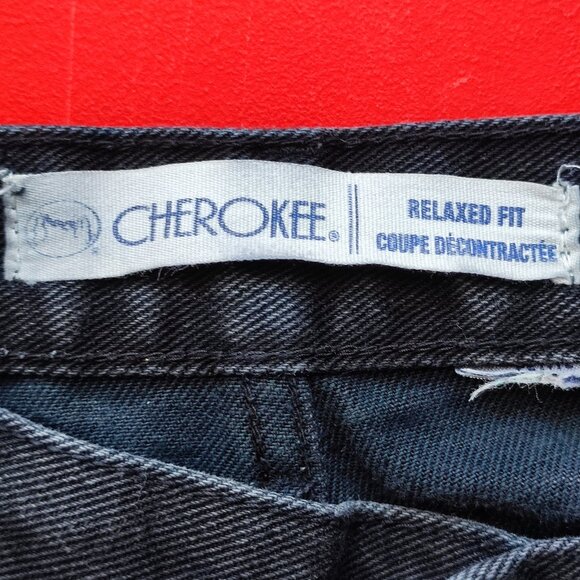 Cherokee jeans stone washed black relaxed fit women's size 28 - Picture 6 of 11